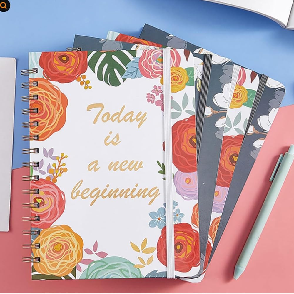 Notebook A5 Squisito Notebook Piano Giornaliero Diario 165x215mm Inglese Autodisciplina Blocco note Programma Bobina Blocco note Personalizzato per Diario Studente