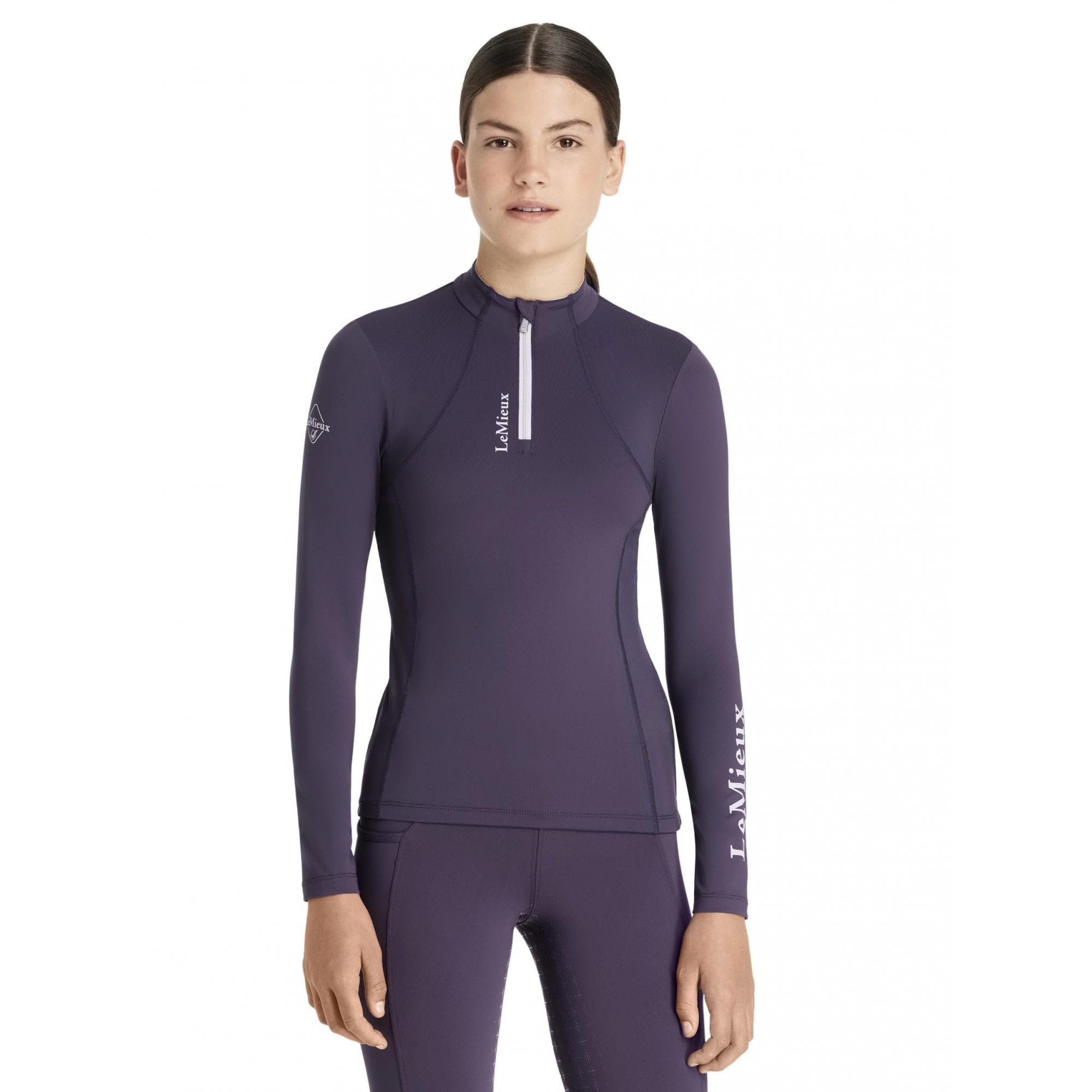 LeMieux Young Rider Classique Base Layer - Childrens Equestrian Horse Riding Top - Juniper - 7-8years