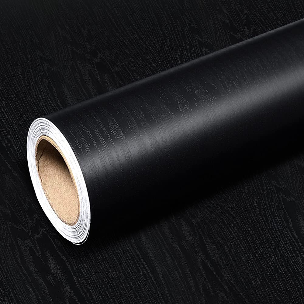 Buy Wallpaper, Gadom Peel and Stick Wallpaper Self Adhesive Black