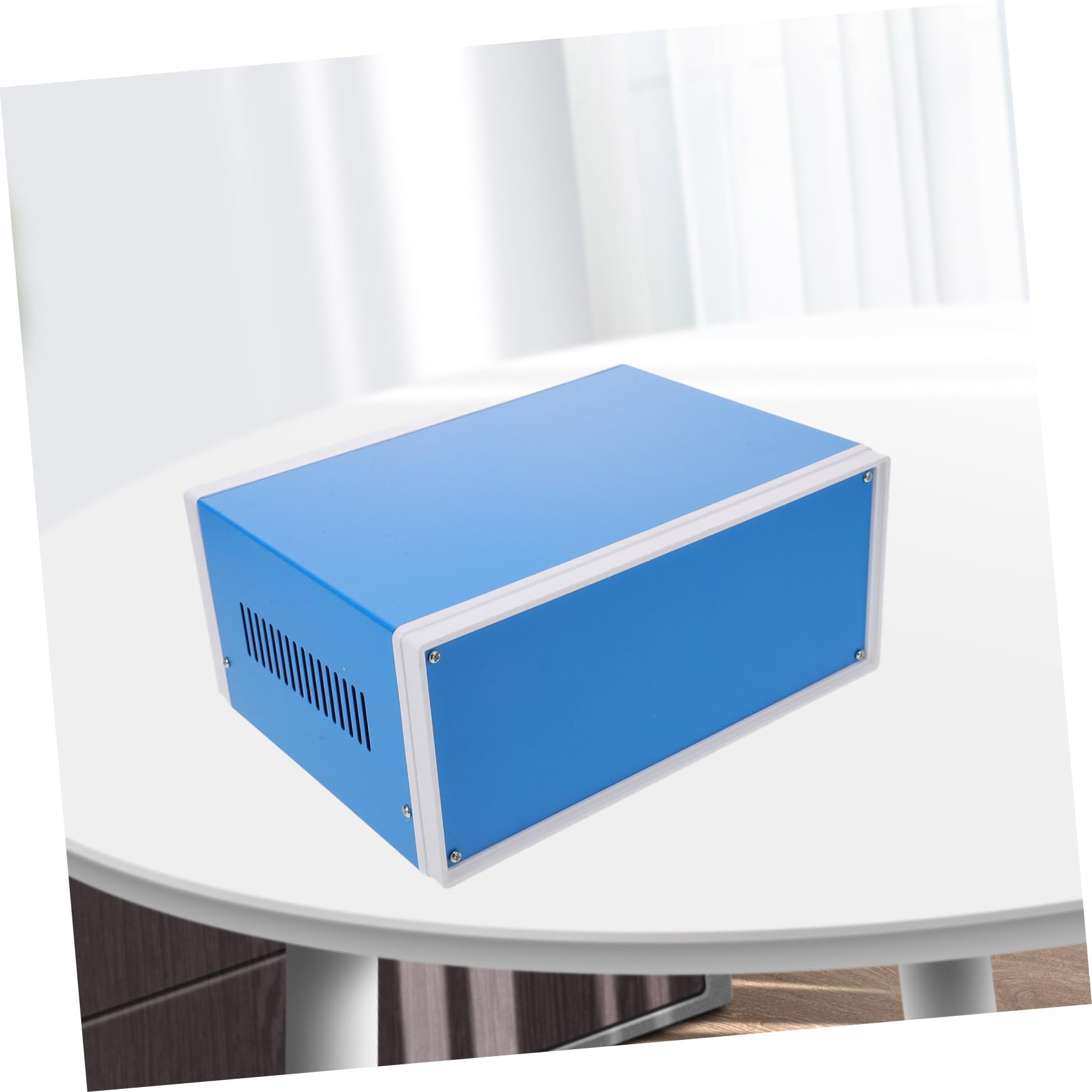 Angoily Metall Anschlusskasten Projektbox Elektrikgehäuse aus Eisen Langlebig Robust mit Deckel für Verteiler Elektronik Selbstgemacht Elektrik Werkzeuge Heimwerker