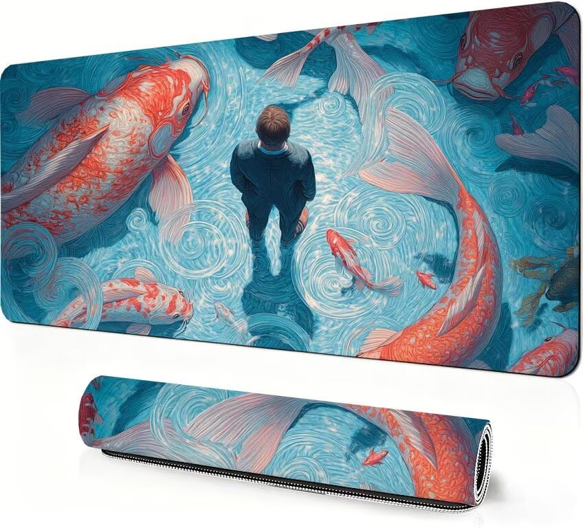 Tapis de Souris XXL Animal 1400x600x3mm DZ-712 pour Grand Bureau Homme