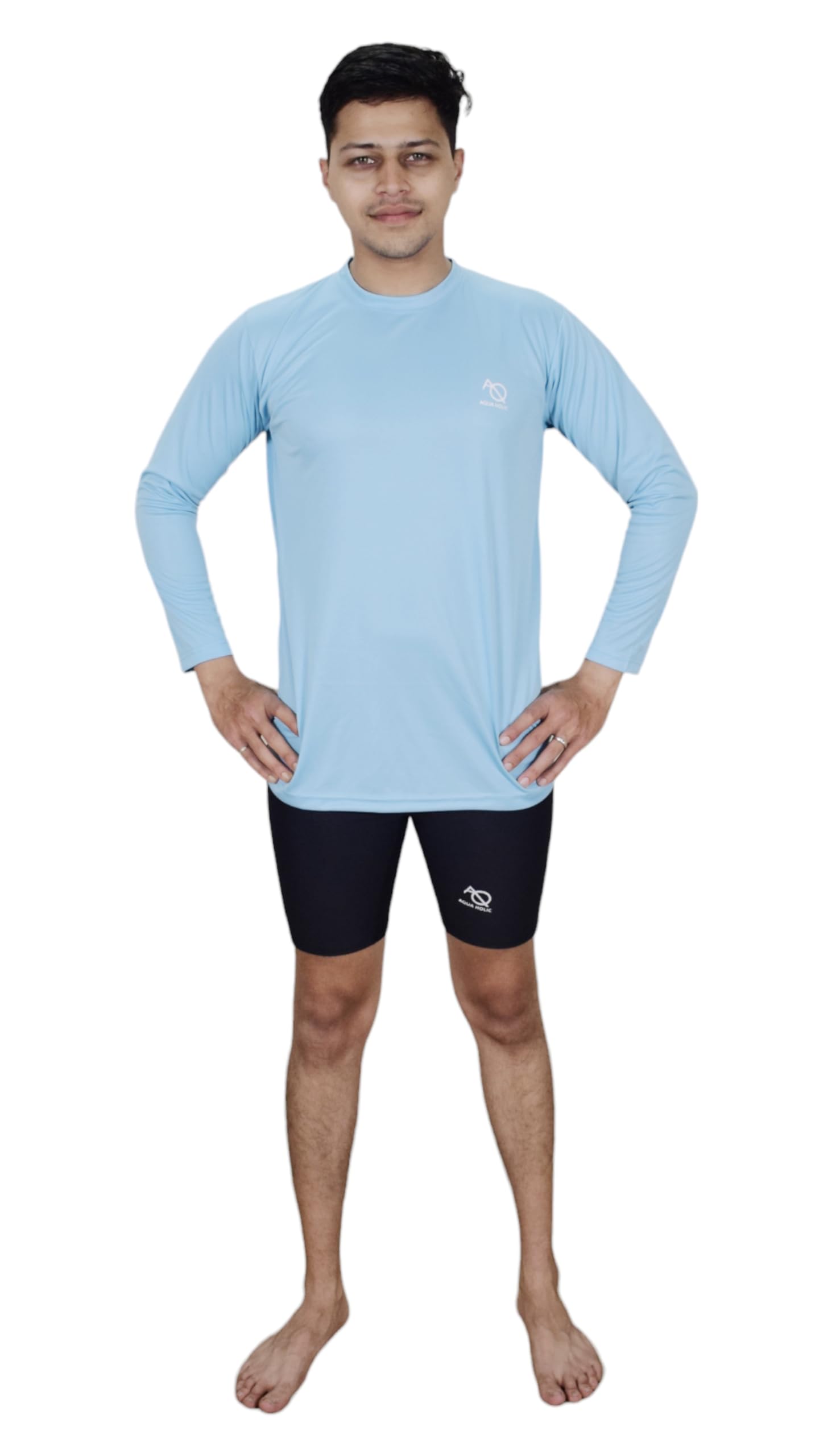 Aqua Holic Swimwear | Swimsuit | Swimming Costume | Quick-Dry UPF 50 Swim Tshirt & Shorts