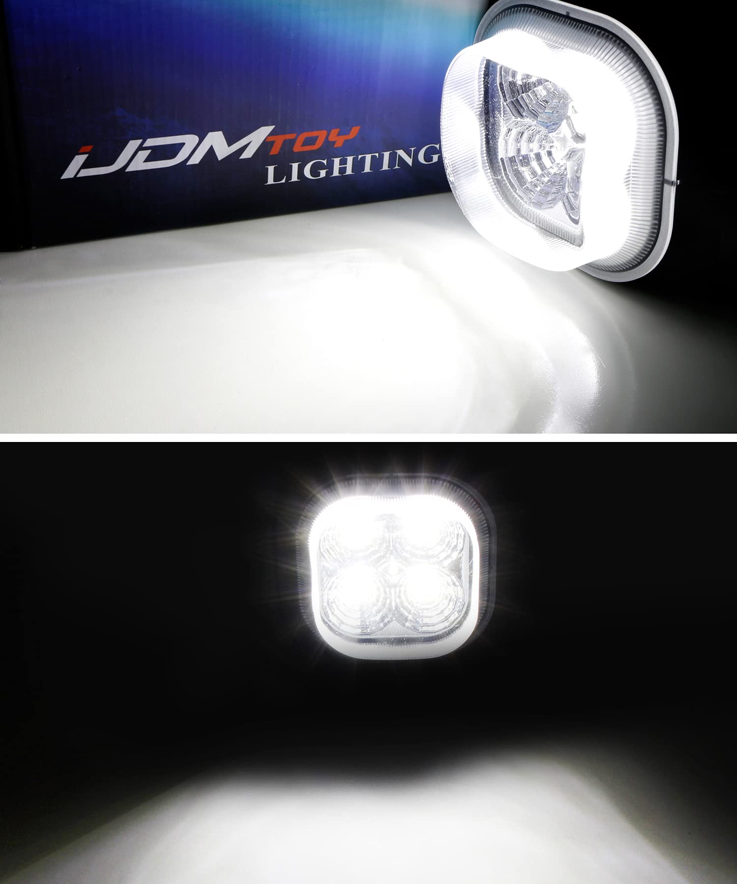 LED Fog Lights For 1999-2004 Ford F250/F350 & Excursion - DOT Certified, 6500K, Plug & Play (Pair)