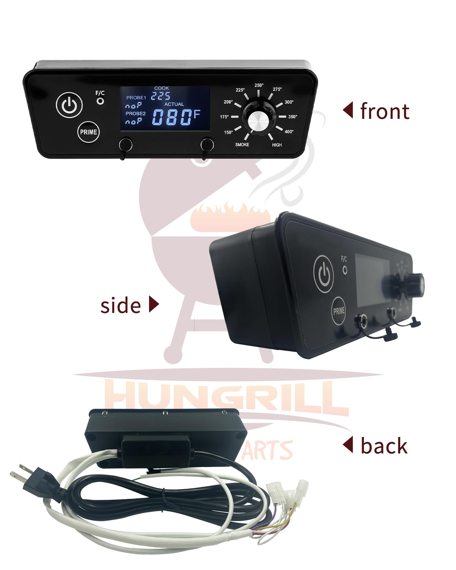 Kit di controllo per griglia trapezoidale digitale di ricambio per Pit Boss Vertical Pellet Smoker Serie 3/4/5/7 Viene fornito con 1 Hot Rod