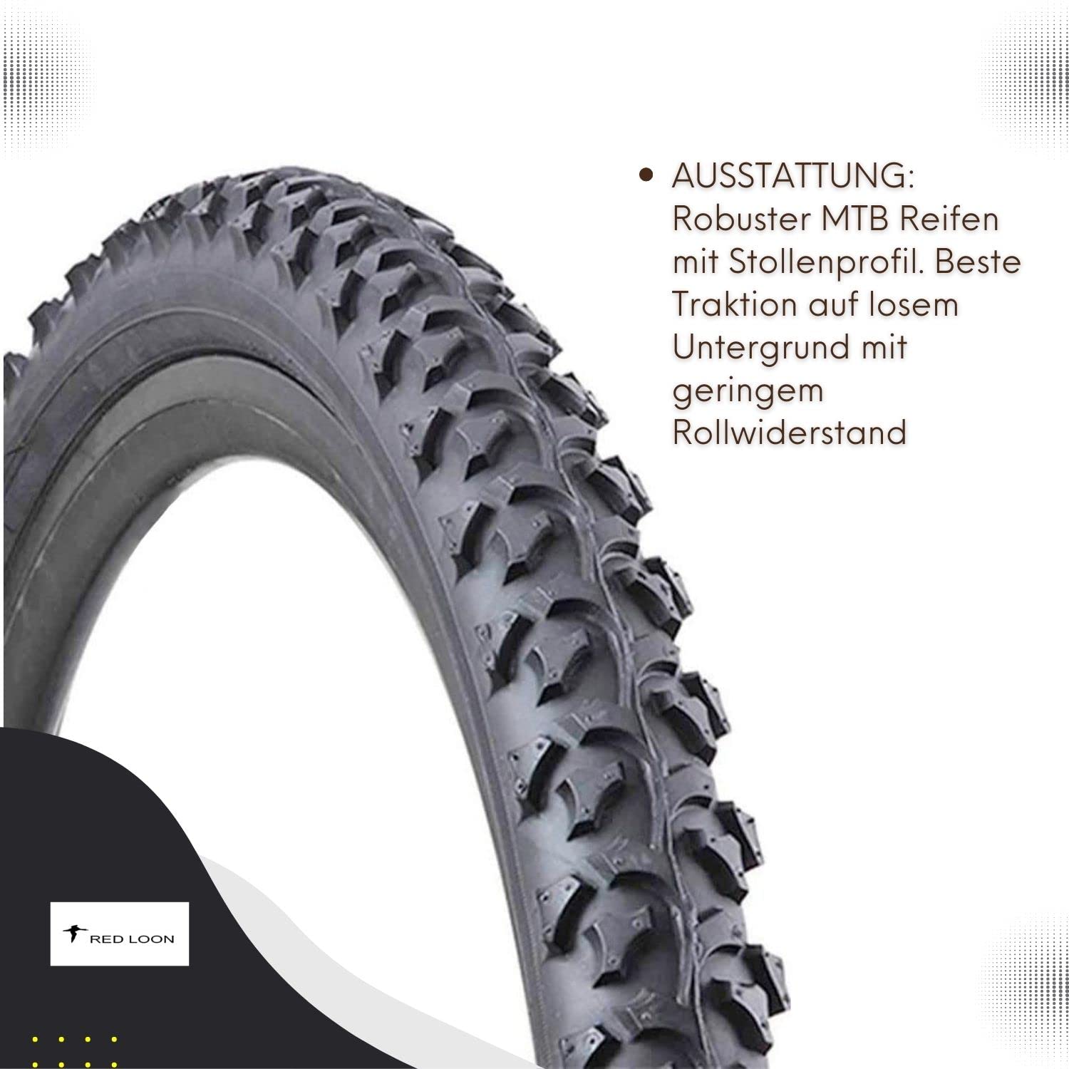 1x Fahrradreifen K831A Fahrradmantel 24 Zoll 24x1.95 (50-507) Drahtreifen MTB Trekking Sport & Freizeit