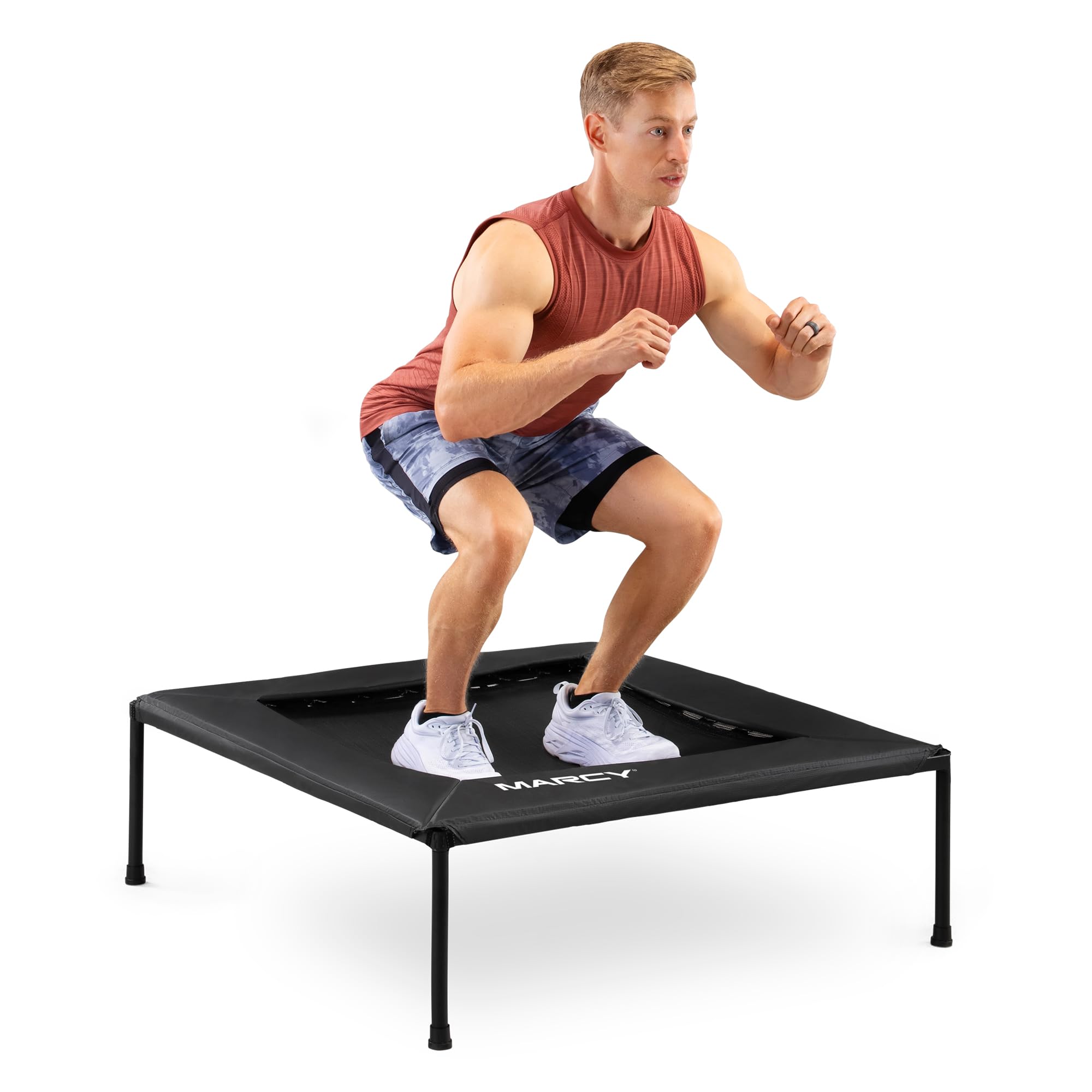 Amazon.com : Marcy 40-Inch Square Cardio Rebounder Trampoline (TPL