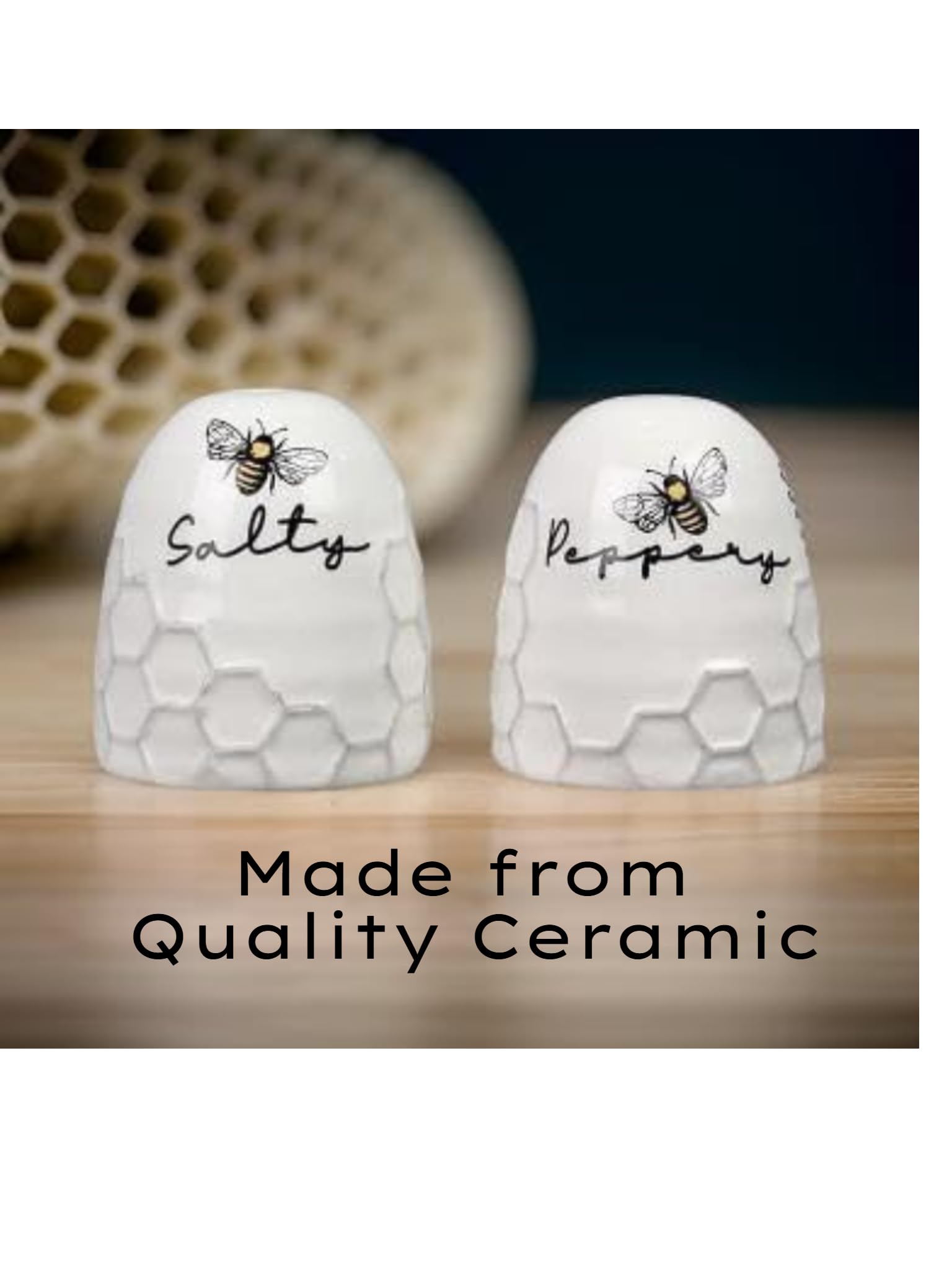 Salero Y Pimentero Cerámica Blanca. - Comprar Otras Porcelanas Y, image size:1536x2048