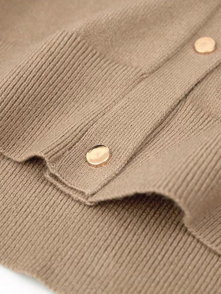 Image of Spicy Sandia Womens Cardigan Sweaters Lightweight Button Up Crewneck Dressy Casual Trendy Spring Sweater Jackets