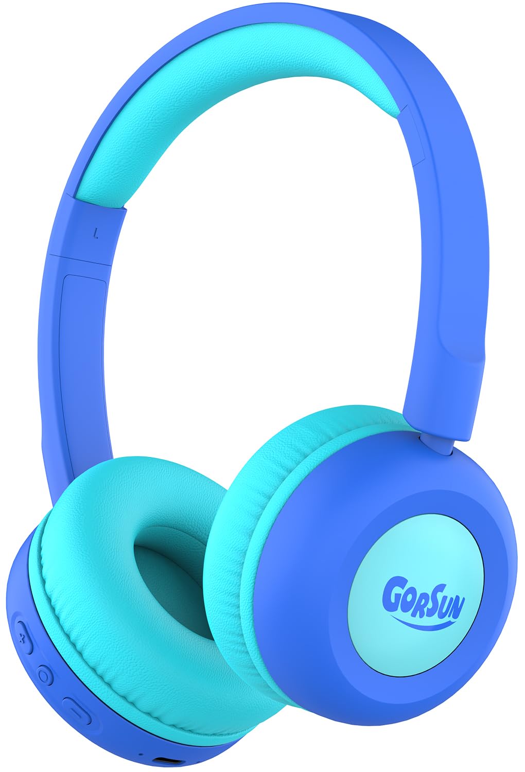 gorsun Kids Bluetooth Headphones,Toddler Headphones with Microphone,85dB Volume Limited,Bluetooth 5.3 Twistable Lightweight Kids Wireless Earphones