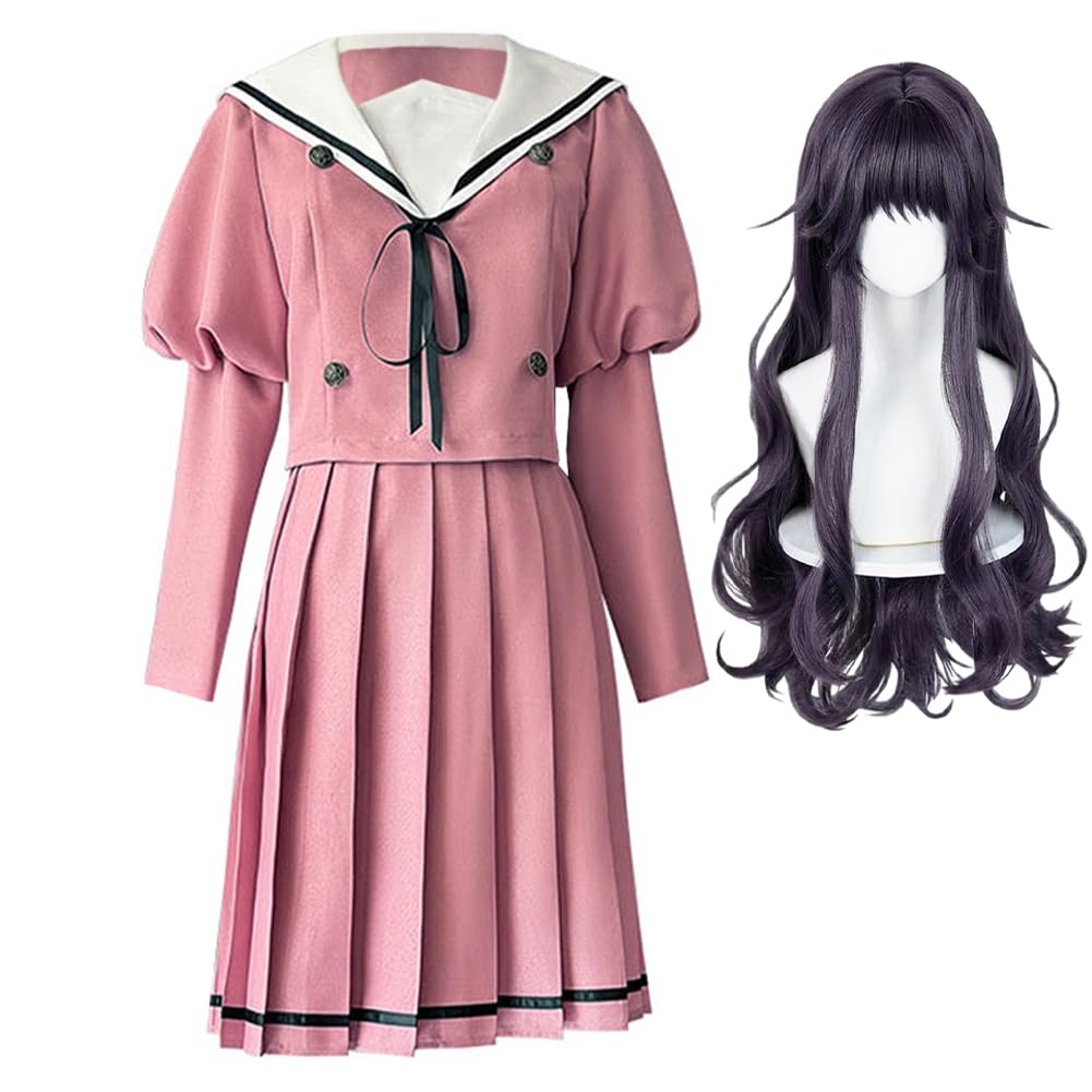 Zhongkaihua Kaoruko Waguri kostium cosplay, peruka Waguri-san, mundur marynarski, pełny zestaw, anime, do odgrywania ról, dla dziewczyny, na Halloween, karnawał
