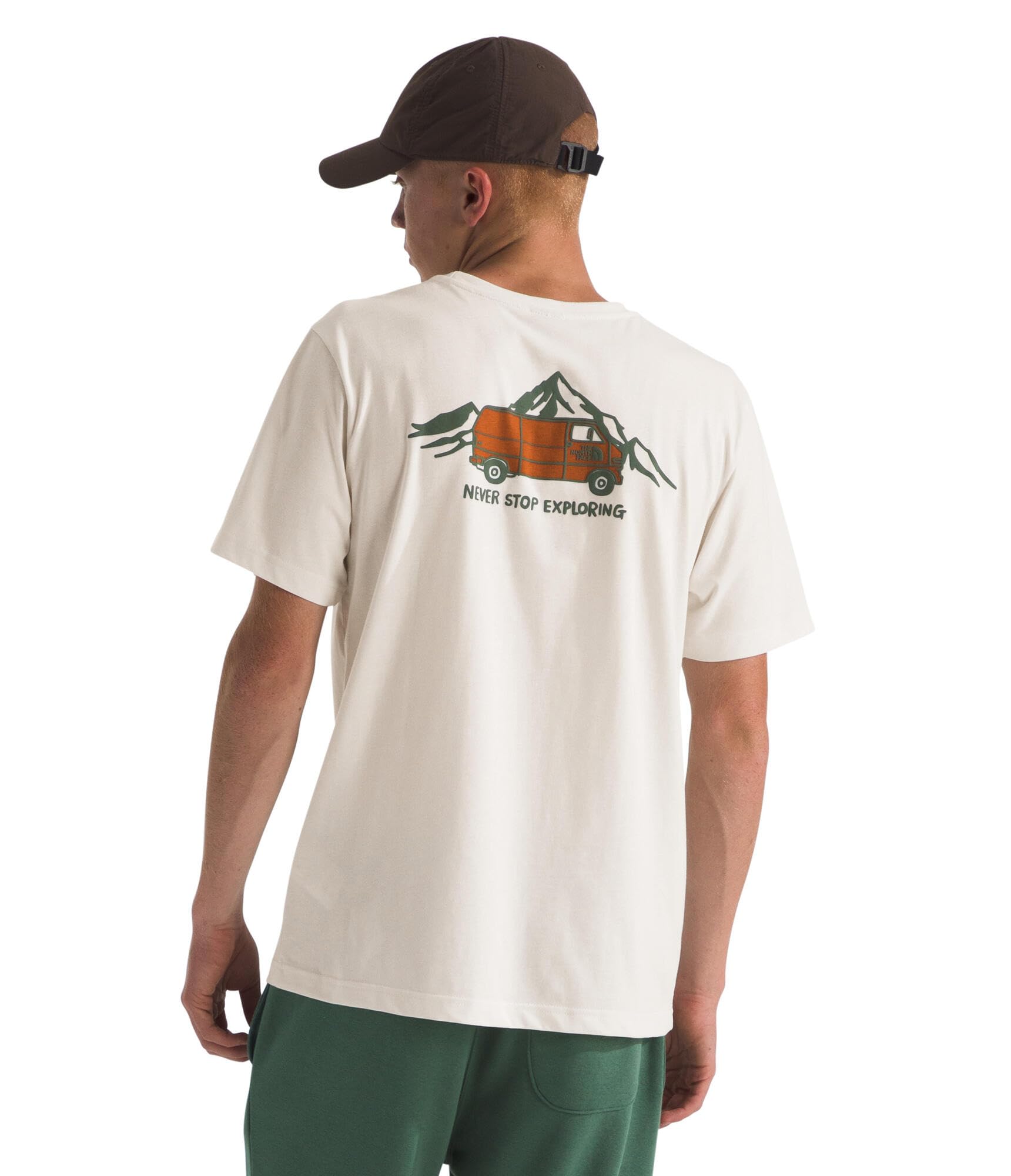 The North Face Men's SS Outdoor Graphic T-Shirt White Dune XS