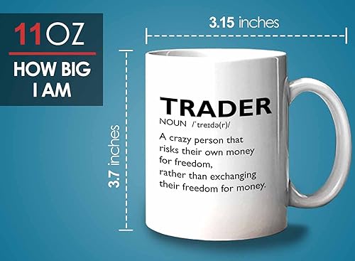 Miniatura 6 de Bubble Hugs Taza de café del mercado de valores – Definición del comerciante Crazy Person – Day Trader Brokers Asesor financiero Inversor Ahorro de