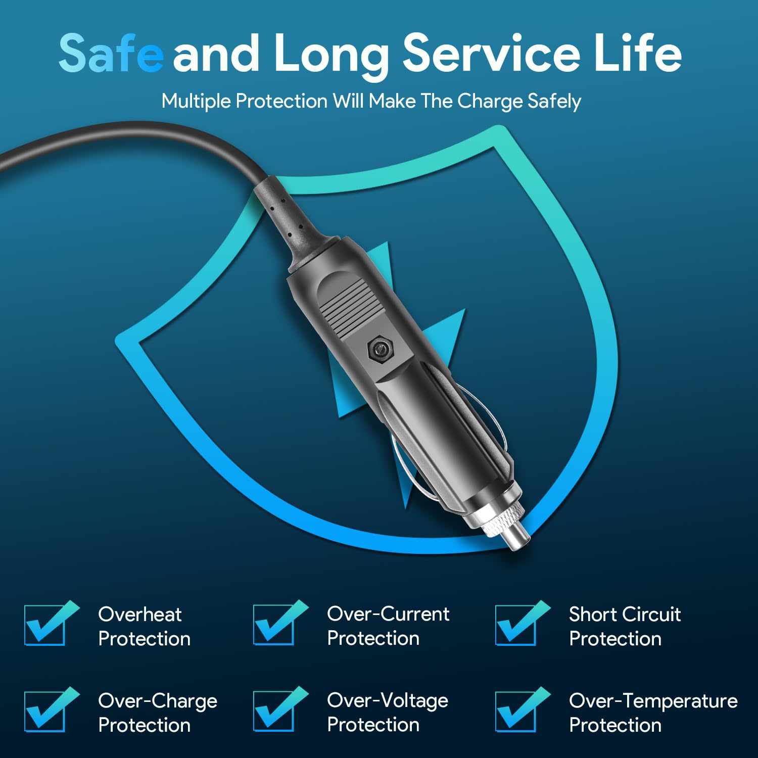 TAIFU DC Adapter 12V/24V 8mm Car Charger For Bluetti