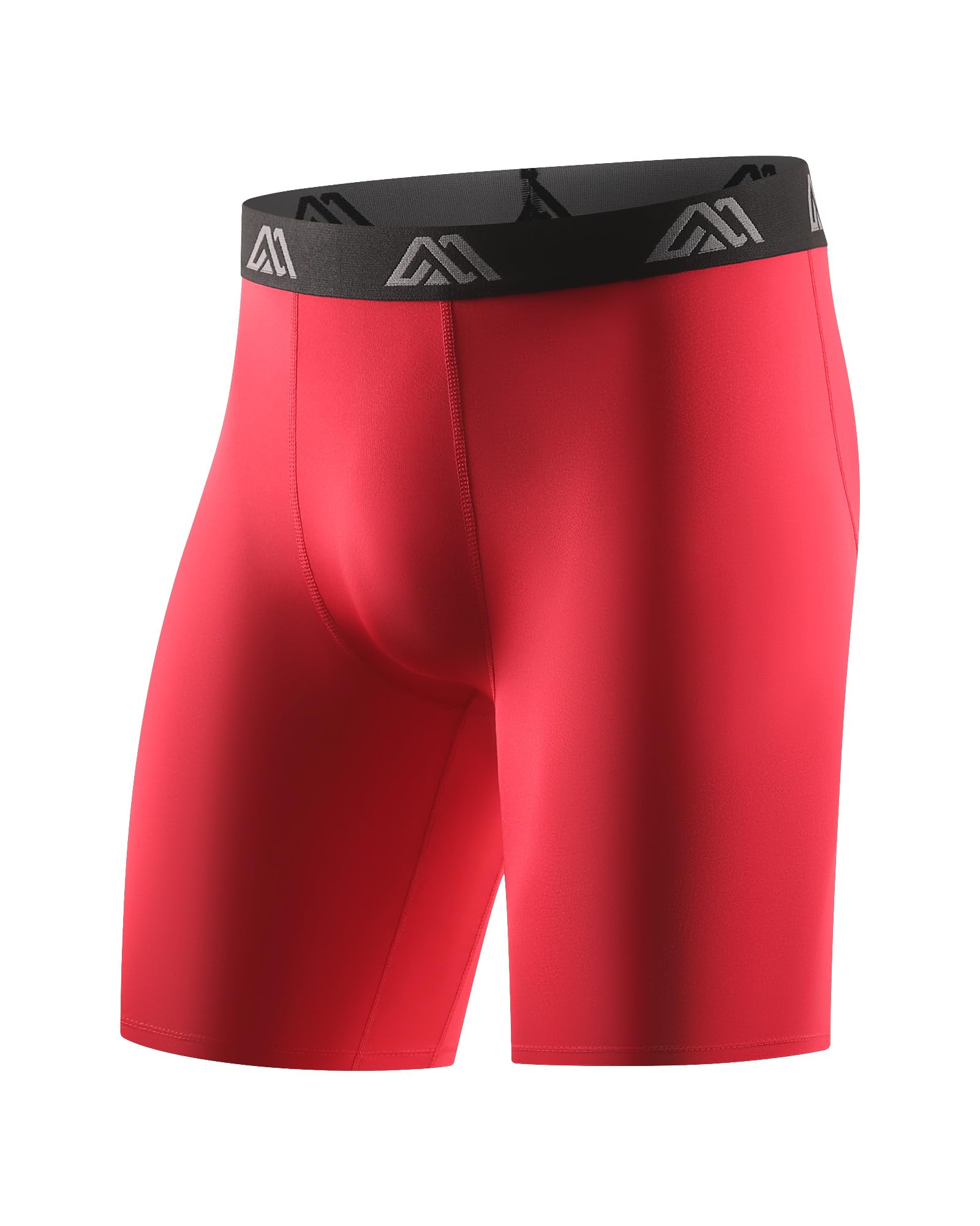 Mens Compression Shorts 9" Spandex Sports Shorts Running Athletic Workout Performance Base Layer Underwear