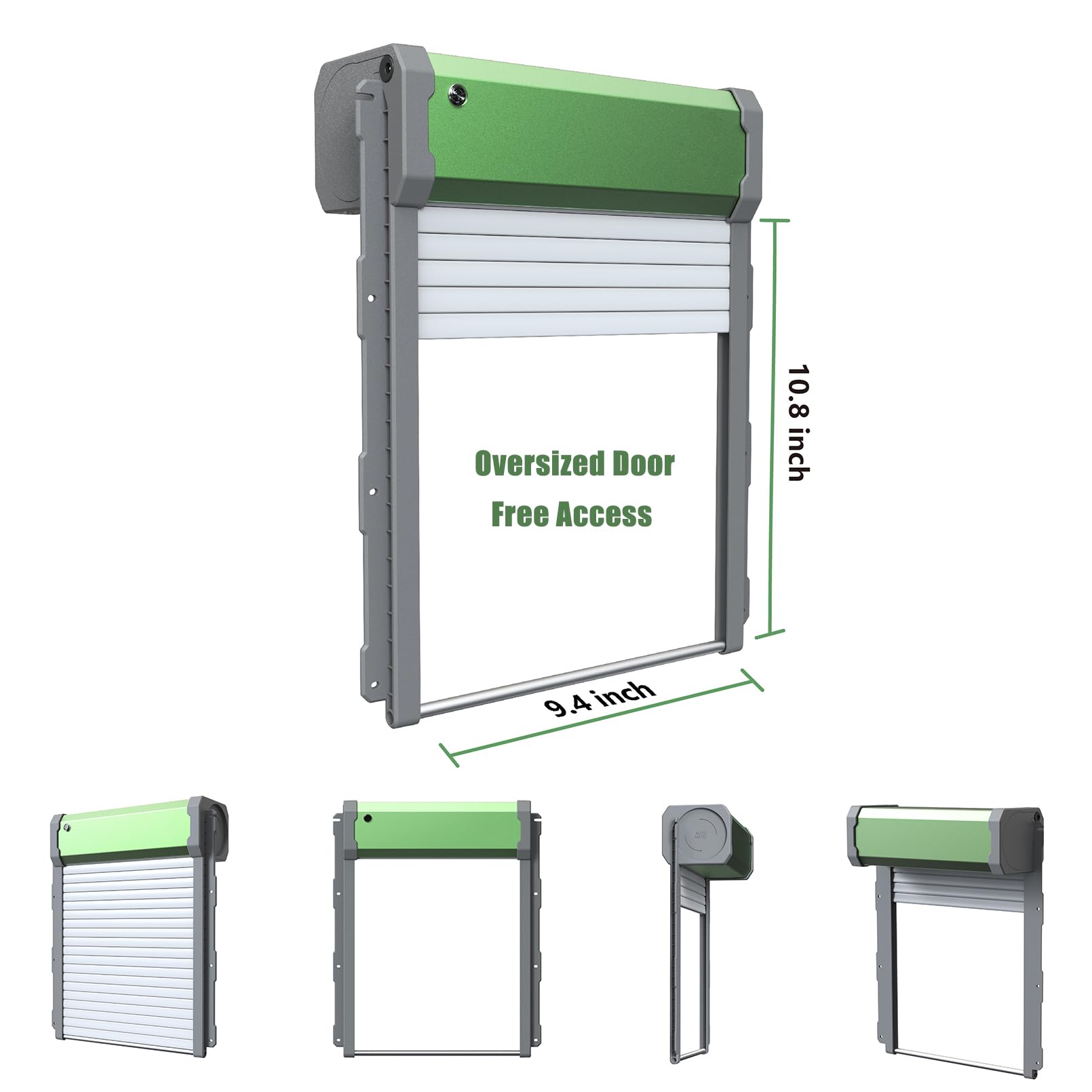 Puerta automática para gallinero con energía Solar para gallinero Diseño Anti-pellizco Carga automática de Puerta para Pollo con Panel Solar Accesorios para gallinero Grande