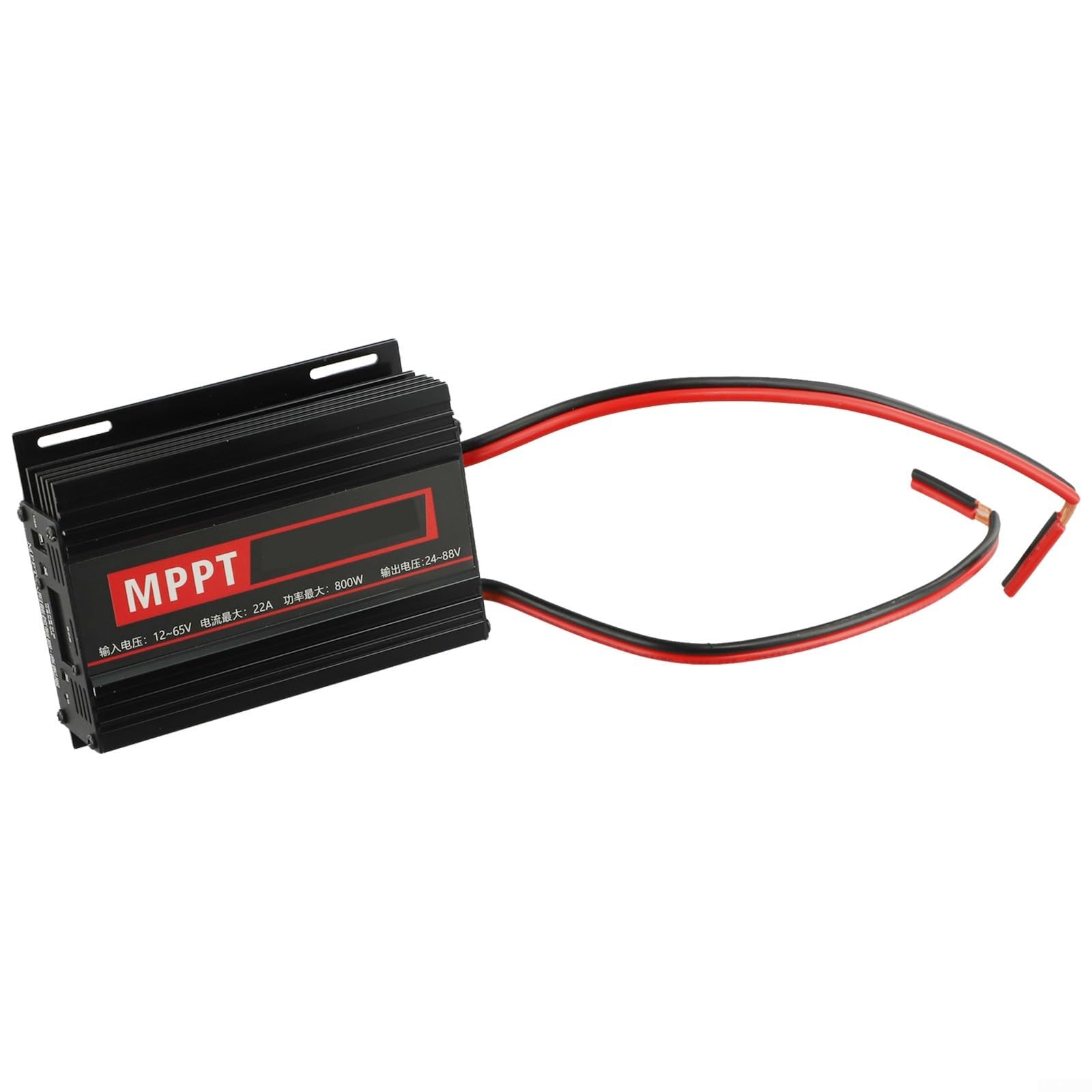 MPPT Solar Laderegler 800W LCD Display für 24V-72V – Aluminium Gehäuse mit Überladeschutz für Wohnmobil Camping Boot Off Grid System(1PCS)