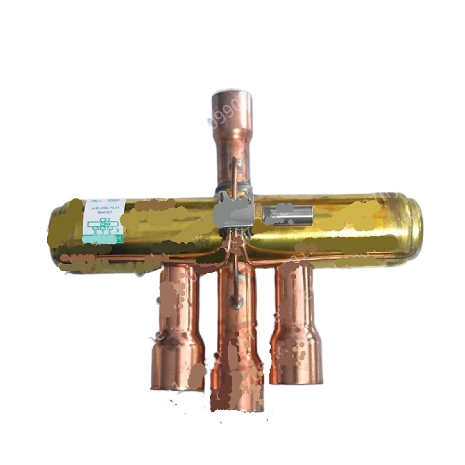 Hizon 12P Four-Way Valve Four-Way Valve Accessories，Compatible For Midea，Compatible For Gree， 1-12P Air Conditioner Air Energy, Coils Four-Way Reversing Valve(12P Four-Way Valve)