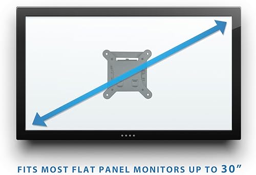 Miniatura 2 de Mount-It! Soporte de pared para monitor de TV pequeño, liberación rápida, se adapta a pantalla LCD/LED de 13 a 32 pulgadas, máximo 33 libras, diseño