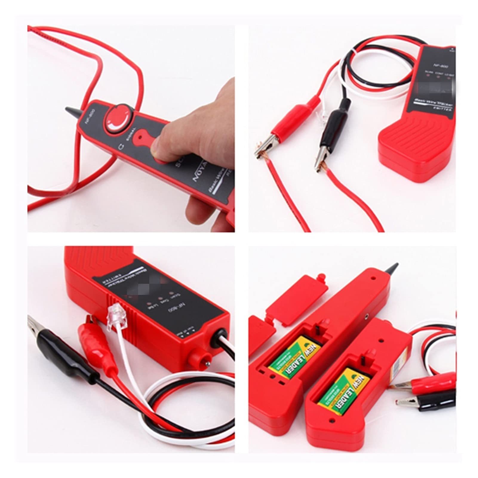 TELECOM Dedicated Metal Cable Tester RJ11 RJ45 Finder/Red Cable Finder Tester Tracker Para Ethernet y teléfono