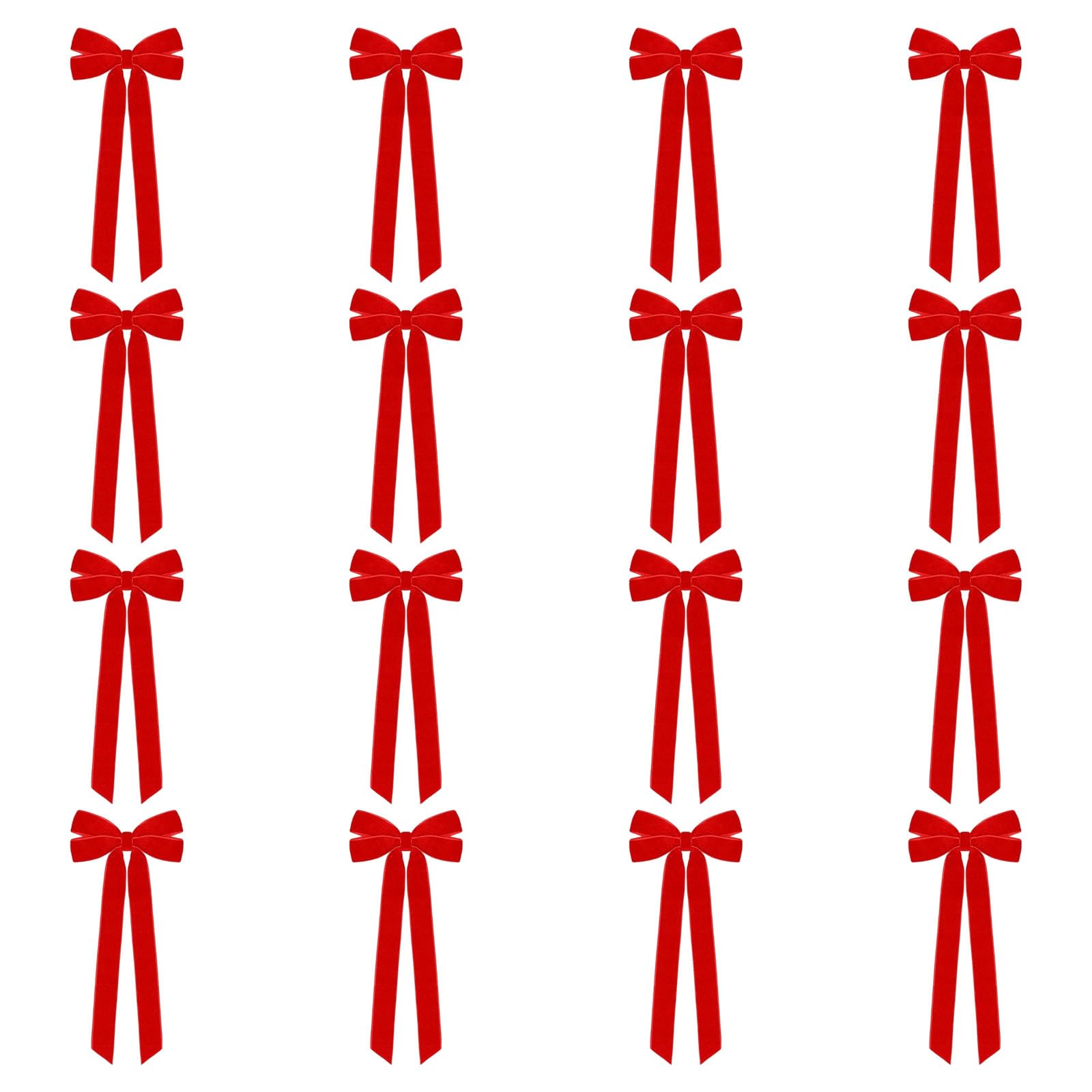 Carotoe R Velvets Christmas Decoration Bows Hanging Pendant Bowknot Ornament Gift Embellishment Accessories Decorative Accent Velvets Bows Ornament Christmas Decorations