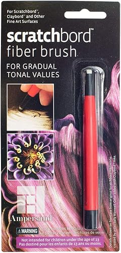 Ampersand Art Supply Cepillo de fibra Scratchbord