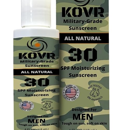 Kovr Protector solar SPF 30 Loción facial y corporal - Protector solar mineral seguro para arrecifes y resistente al agua | Amplio espectro,