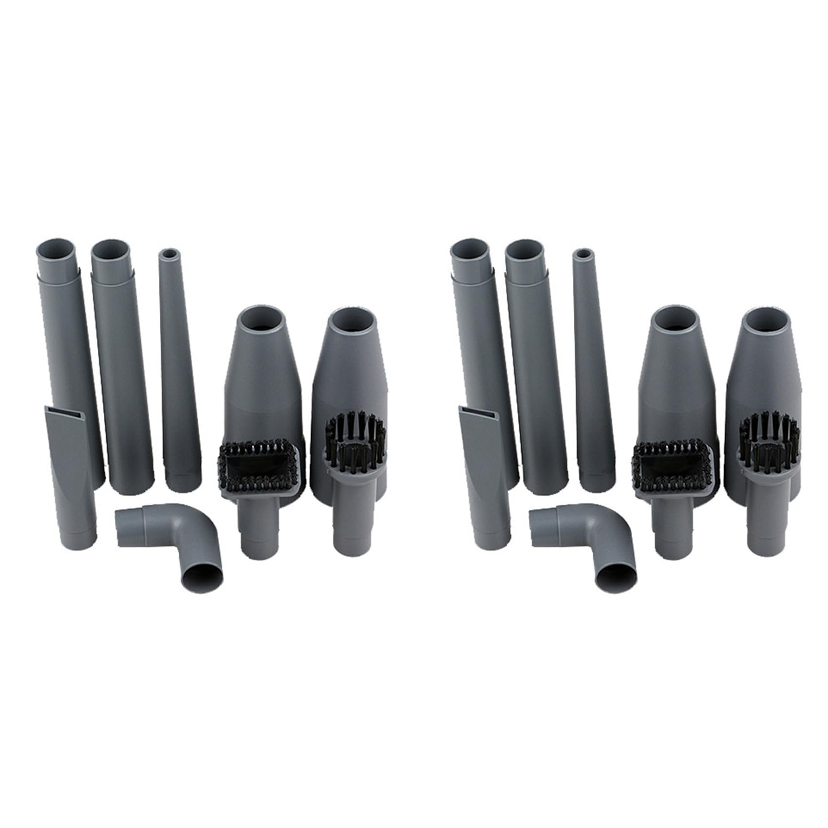 Vjsujehgy 18Pcs Suction Head Flat Nozzle Brushes 2-In-1 Tip for 32MM/35MM Vacuum Cleaner Parts Nozzles Dust Collector