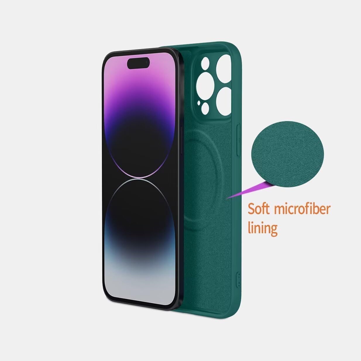 UPLAI Magnetyczne etui do Motorola Edge 50 Neo/Moto ThinkPhone 25, ultracienkie, jedwabiste, płynne silikonowe etui na telefon komórkowy odporne na wstrząsy z ochroną aparatu, miękka podszewka z
