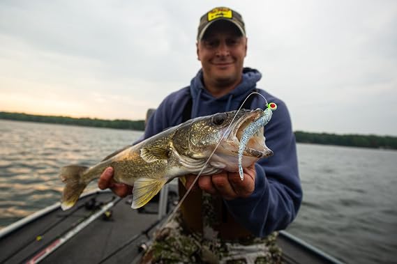 Northland Tackle Eye Candy Minnow Floating 3 & 4 Soft Plastic Fishing Lures for Walleye Fishing, 12 Realistic Colors, 5 Baits Per Pack