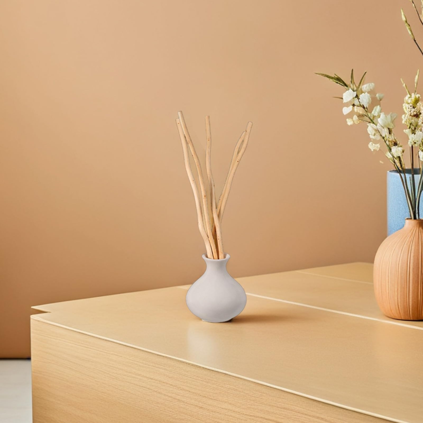 VILLCASE 100 Piezas Palitos de Madera para Decoración y Manualidades, Ramitas Artesanales de 30cm, Material Natural para Centros de Mesa y Proyectos Creativos