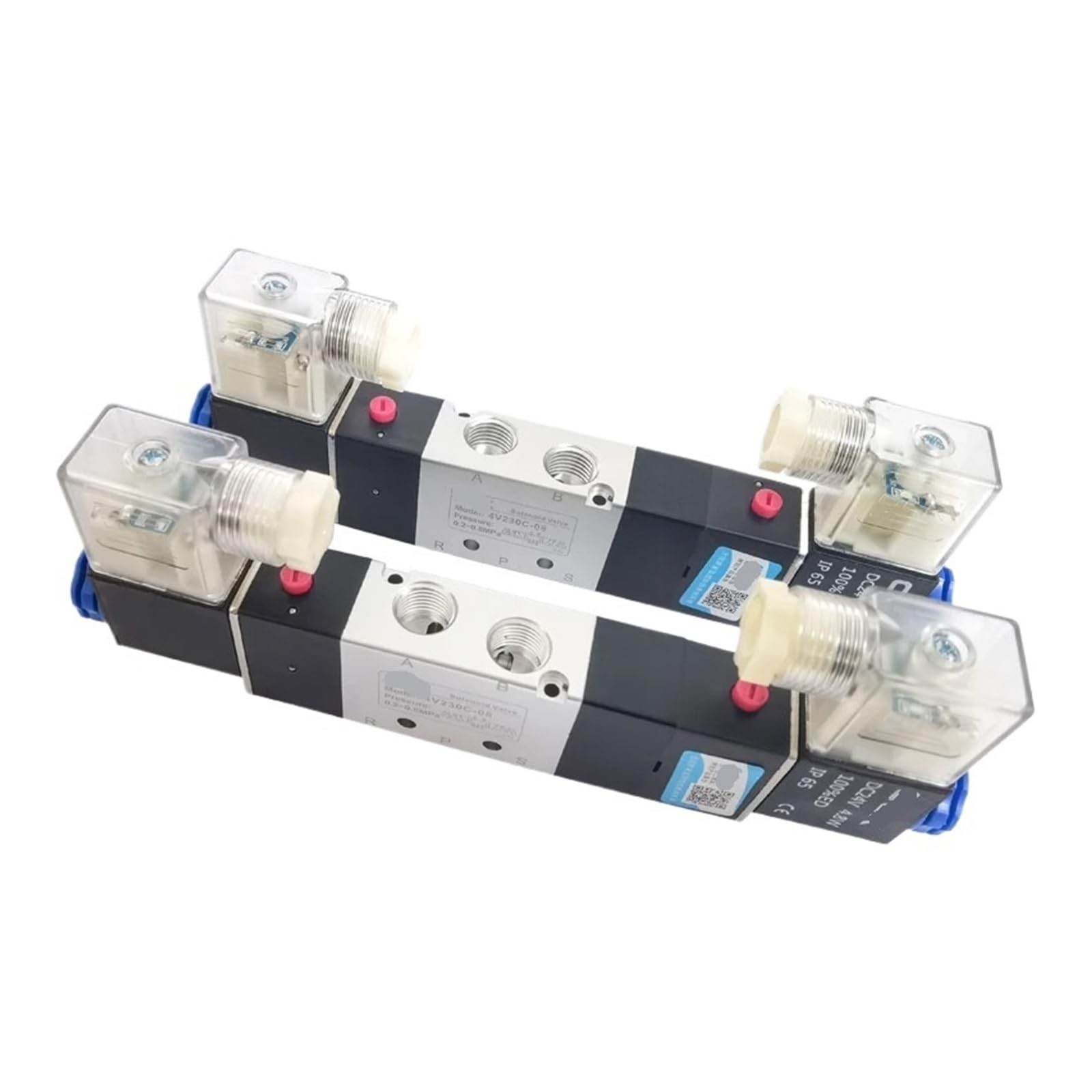 RCGKNNMUZ 1PCS Air Solenoid Valves, 3 Position, 5 Port, 4V130C-06, 4V230C-08, 4V330C-10, 4V430C-15