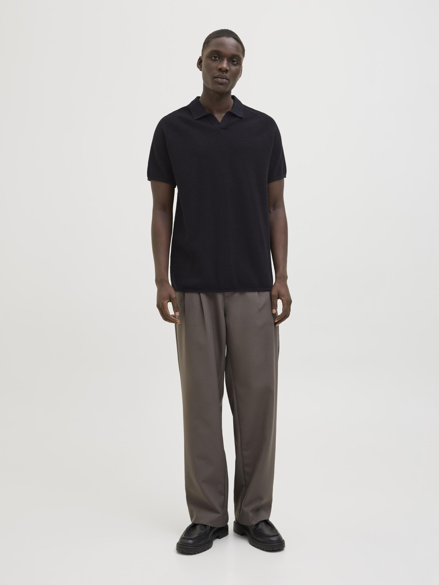 JACK & JONES Jjhill Knit Split Neck Jjhill Knit Split Neck Hombre (Pack de 1)