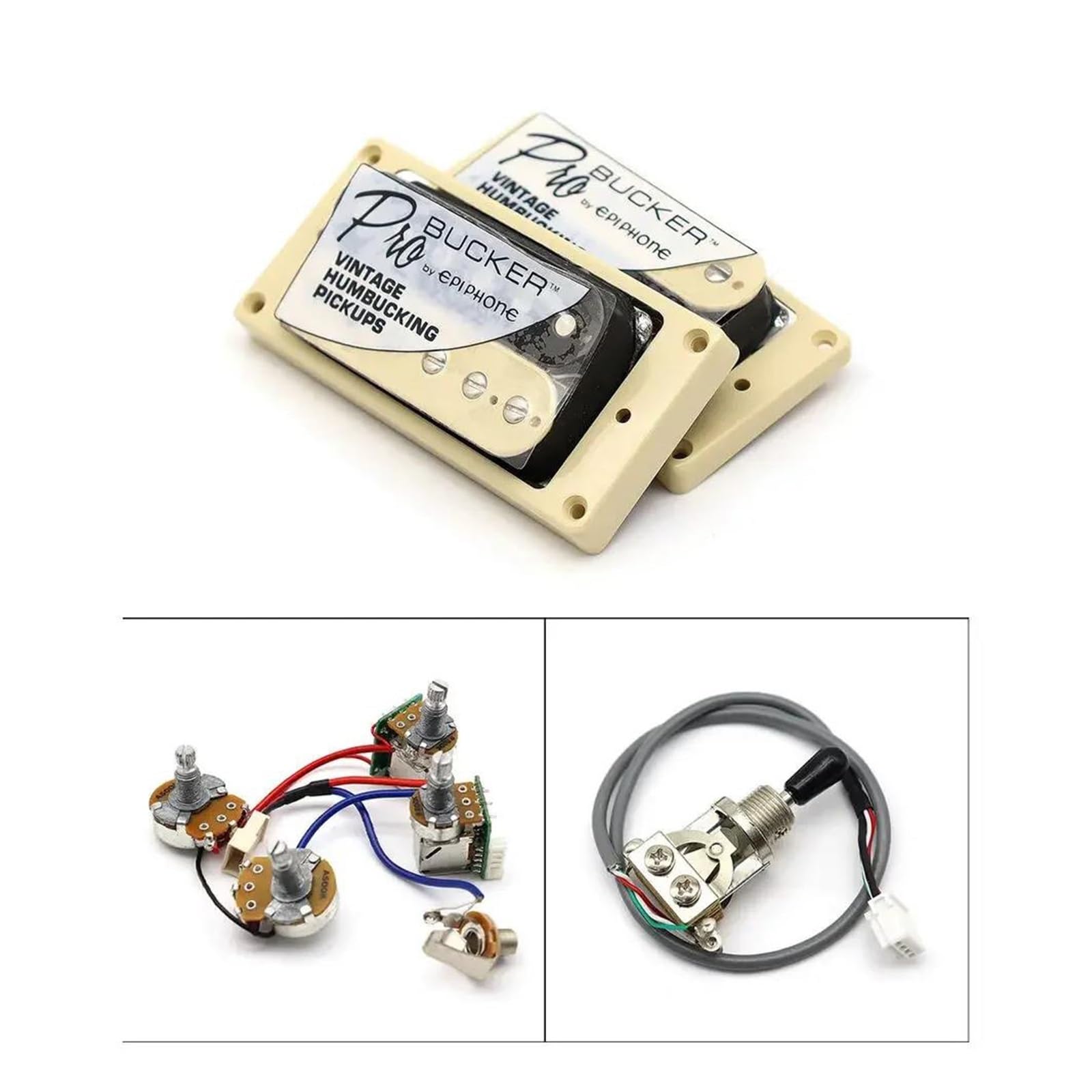 Akcesoria Do Instrumentów Muzycznych Gitara Elektryczna Humbucker Pickup I Zestaw Przewodów Uprząż gitarowa