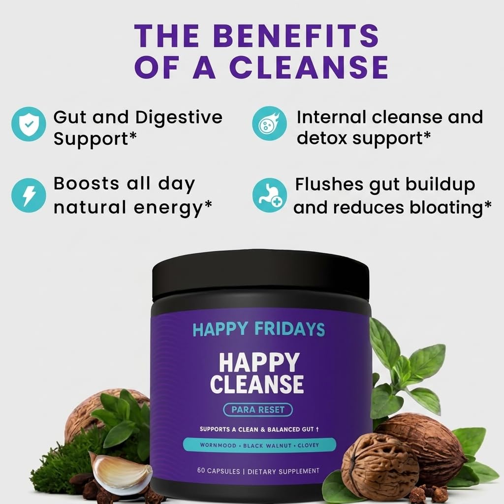 Parasite Cleanse for Humans - Wormwood Black Walnut Clove Cleanse for Humans, Digestive Support & Gut Health, with Garlic and Oregano Leaf - - Vegan, Non-GMO Capsules - for Adults — Amazon image 2