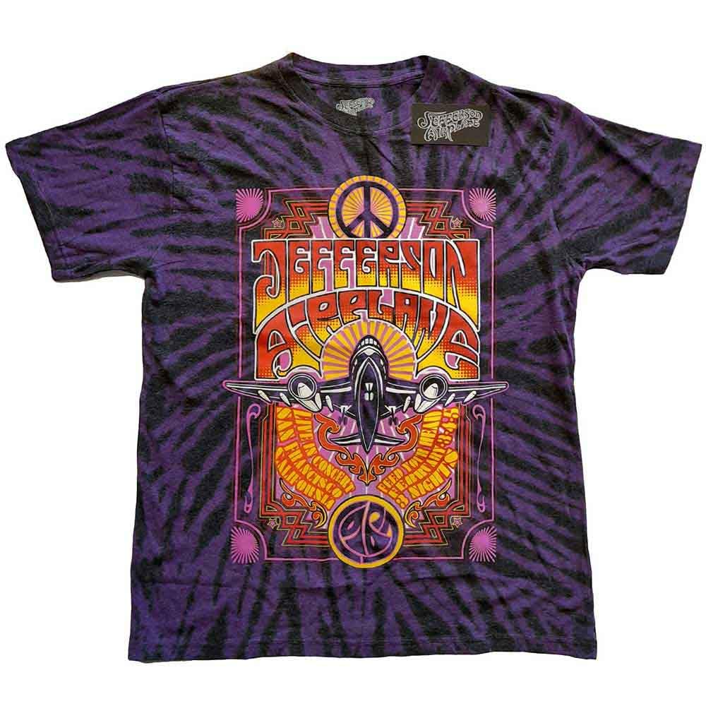 Jefferson Airplane Live in San Francisco, Ca Official Tee T-Shirt Mens Unisex (XX-Large) Purple