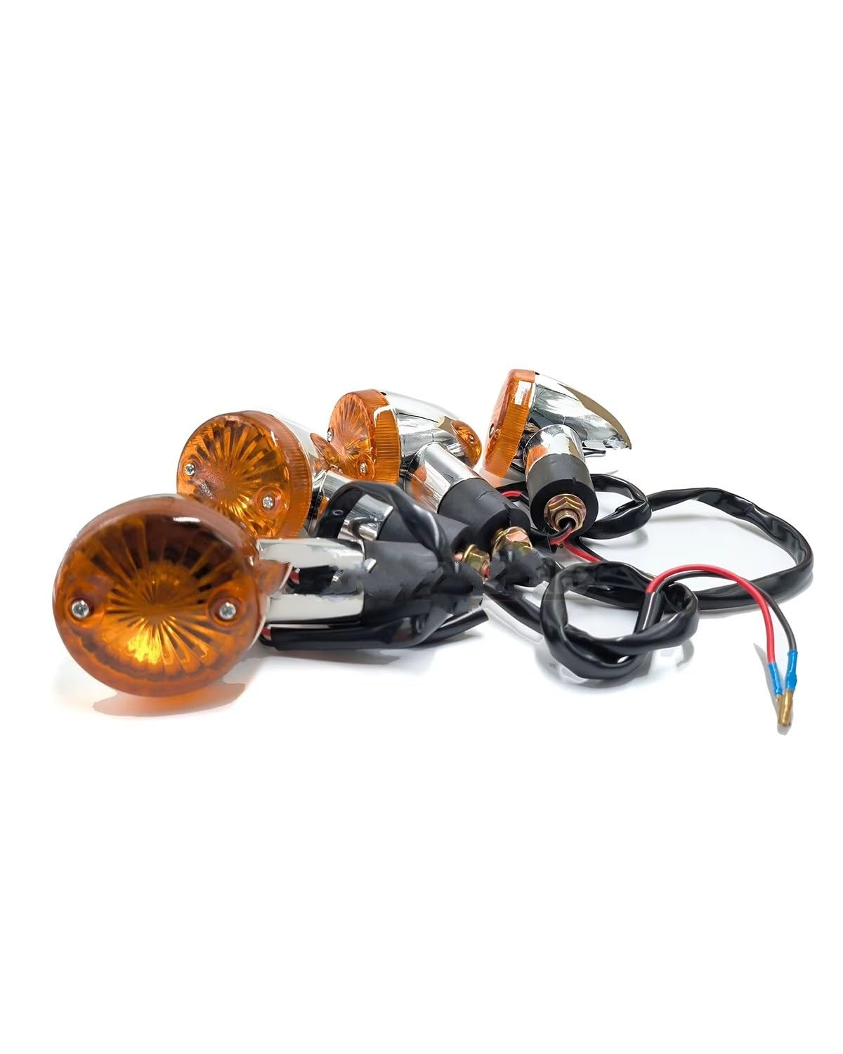 Intermitentes Moto para Vulcan VN800 900 1500 1600 1700 2000Custom VTX1300 CR Luces Intermitentes para Motocicleta para Shadow Aero Intermitentes Bicicleta(2pcs)