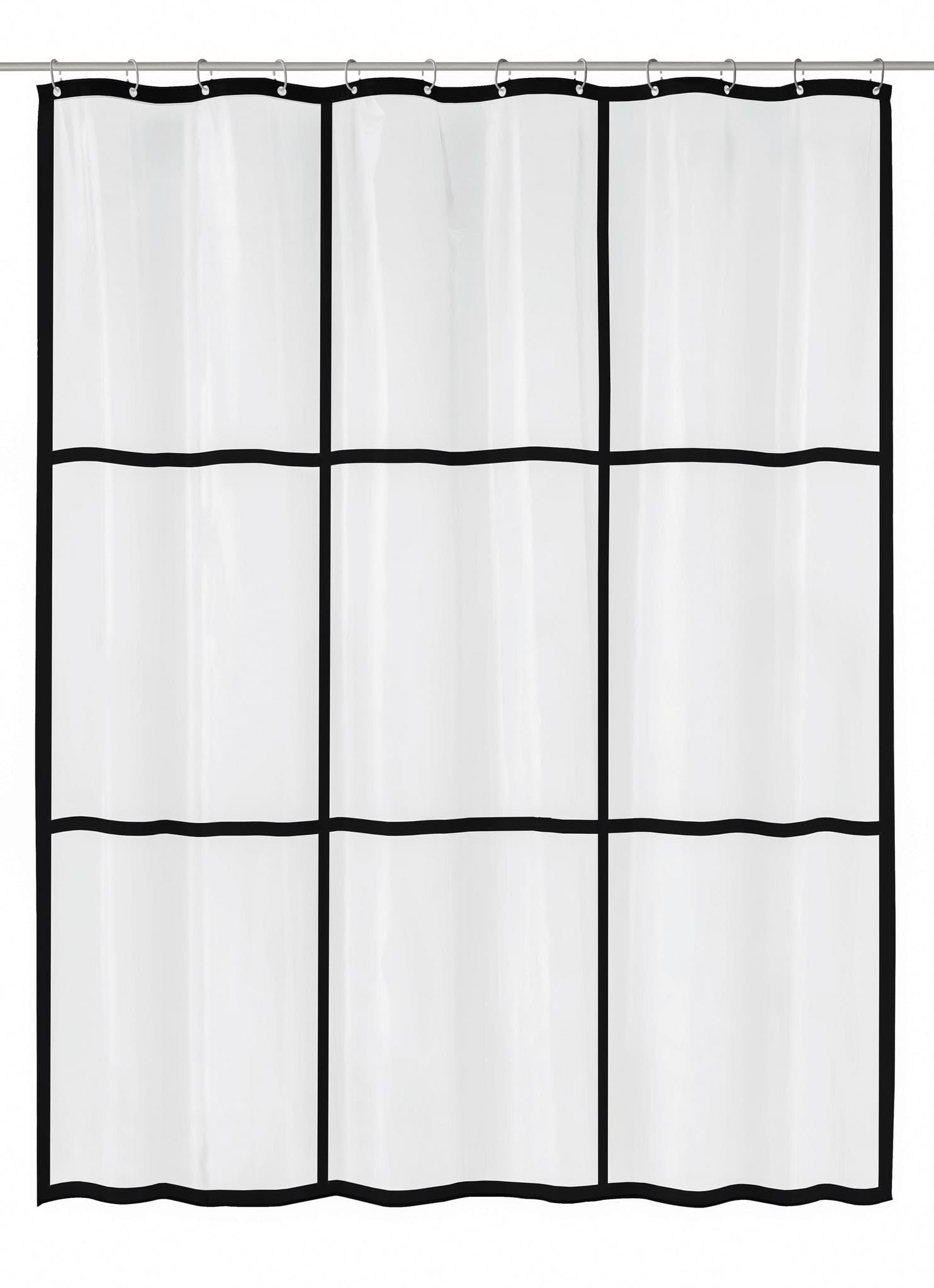 Kleine Wolke Shower Curtain PEVA Clear 180 x 200 cm