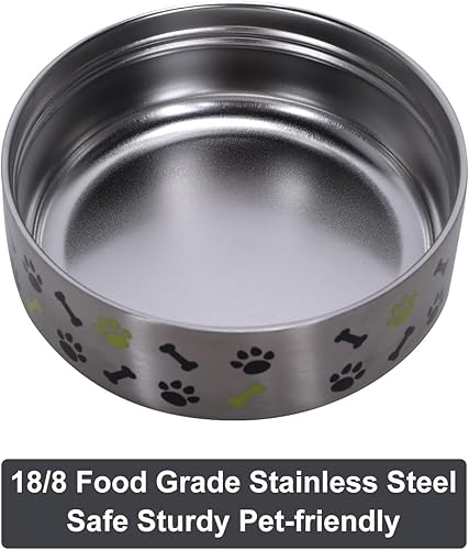 Miniatura 8 de GiNT Botella de agua aislada de acero inoxidable para perros y humanos de 37 onzas  Dispensador de viaje a prueba de fugas con cuenco desmontable de