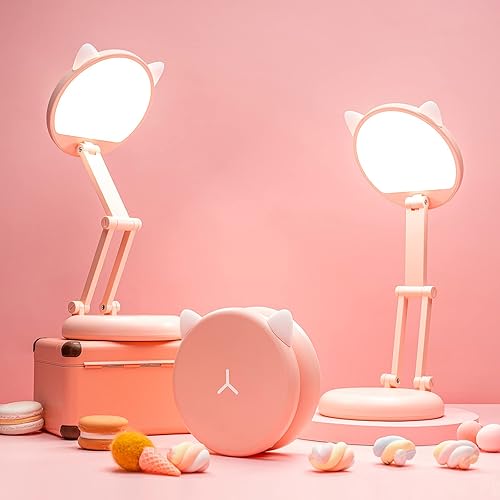 Miniatura 9 de Lámpara de escritorio pequeña, bonita lámpara de escritorio, lámpara de escritorio pequeña de 3600 mAh, lámpara recargable, lámpara recargable de 10