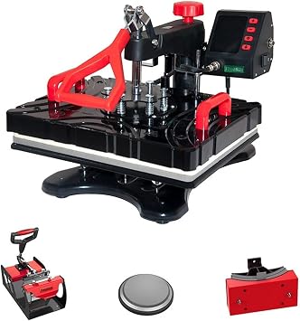 Multifunction Heat Transfer 5 in on-one on-one on-one shaking head heat press machine baking cup machine roasting hat machine T-shirt DIY printing machine heavy duty
