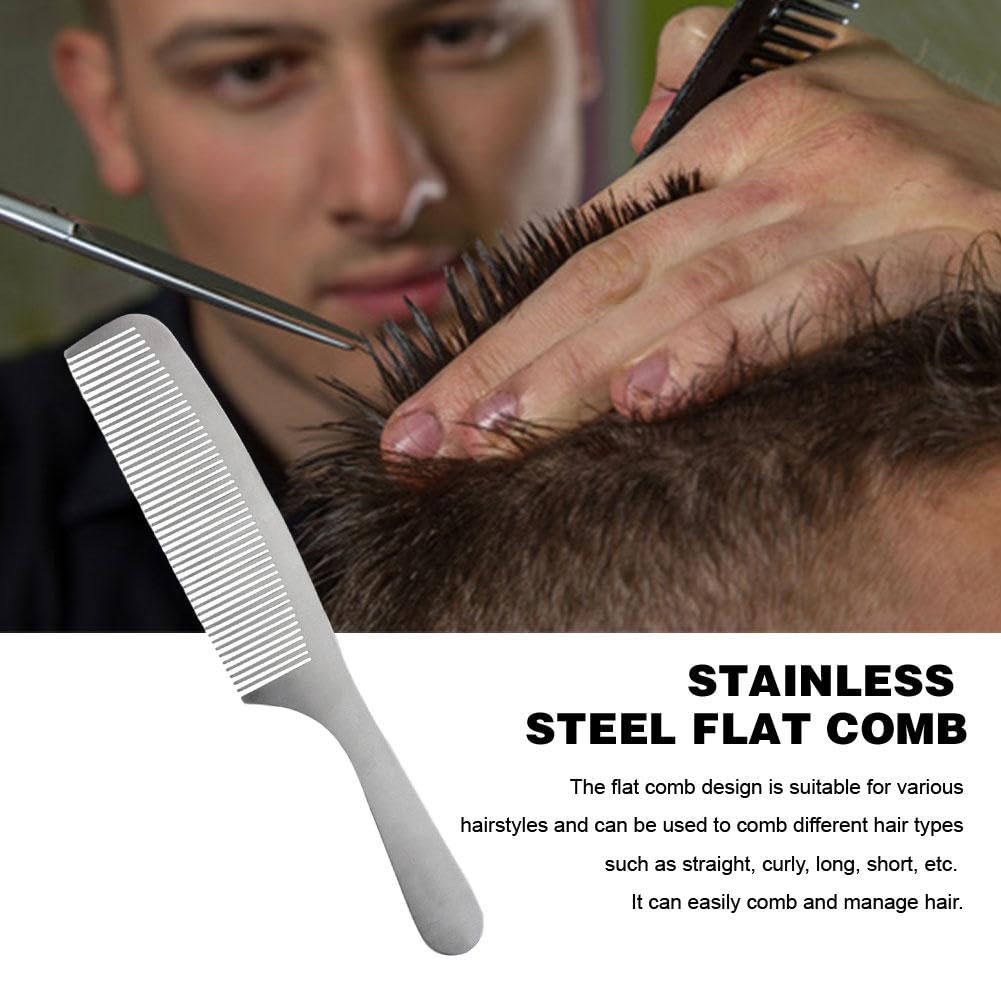 Amazon | ステンレス コーム くし メンズ 櫛 金属 ヘアコーム 静電気