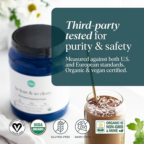Miniatura 2 de Ora Organic Greens Powder & Vegan Protein Power Bundle 20+ Superfood Greens Blend - Sabor cítrico, 30 porciones + 0.78 oz de proteína a base de