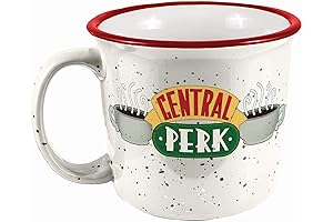 Spoontiques Friends Central Perk Camper Mug: Perfect for Coffee, Tea, or Hot Chocolate