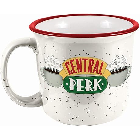 Spoontiques Friends Central Perk Camper Mug: Perfect for Coffee, Tea, or Hot Chocolate