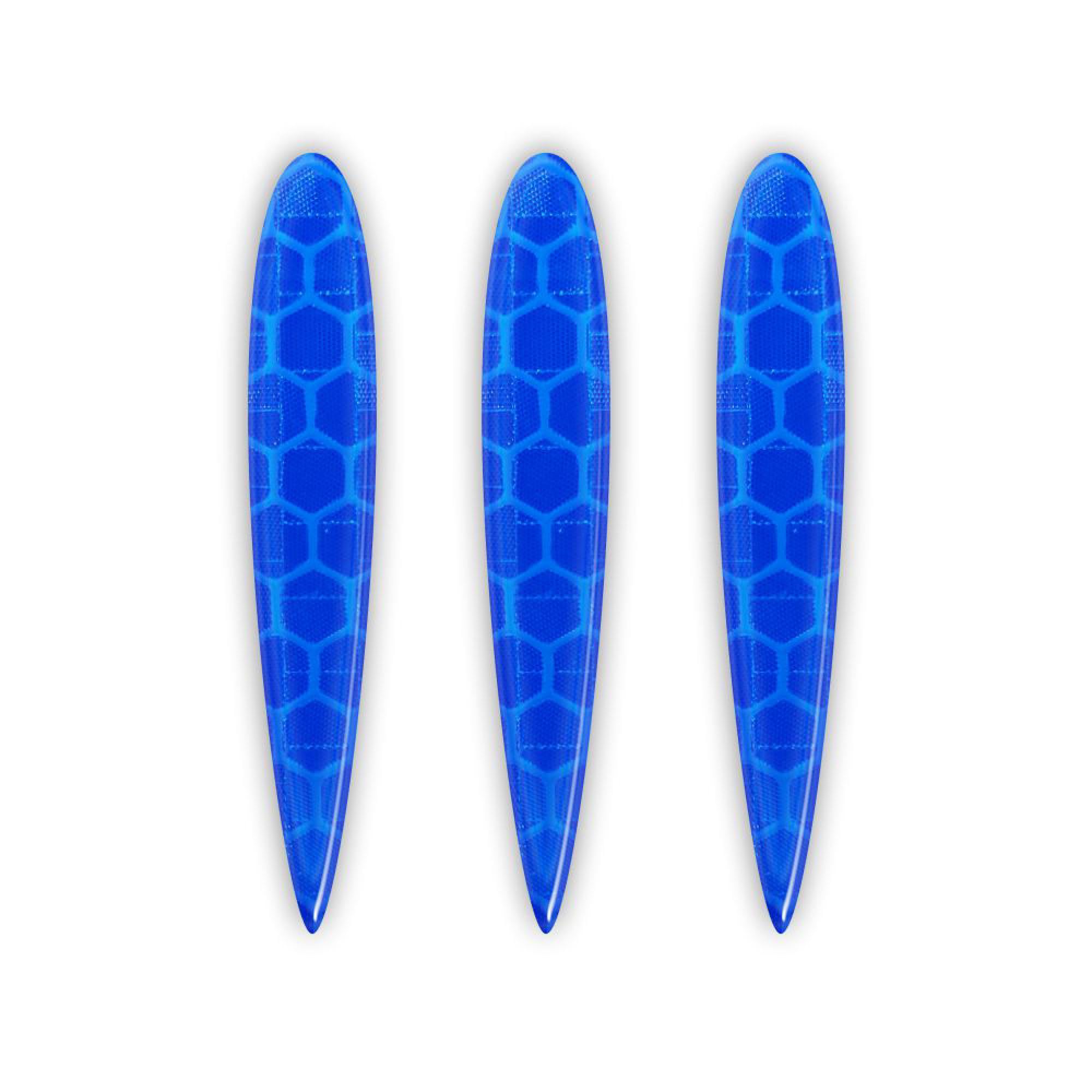 3D Refractive Diamond Stickers Arrow, Blue, Set of 3