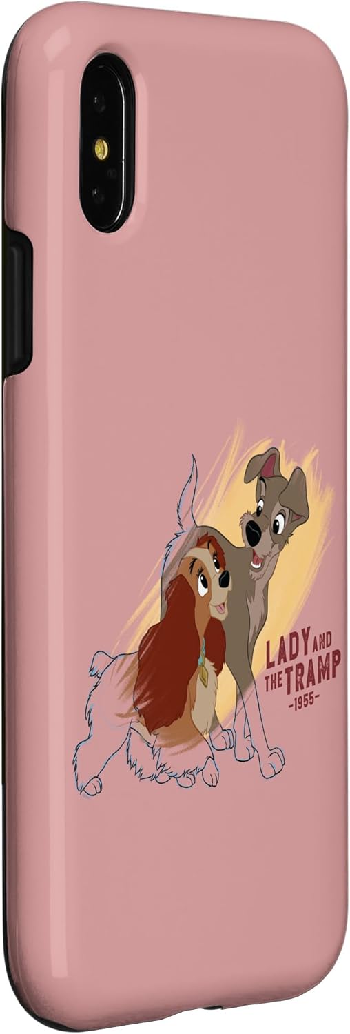 Disney Ink and Paint Lady and the Tramp 1955 Case for iPhone X/XS