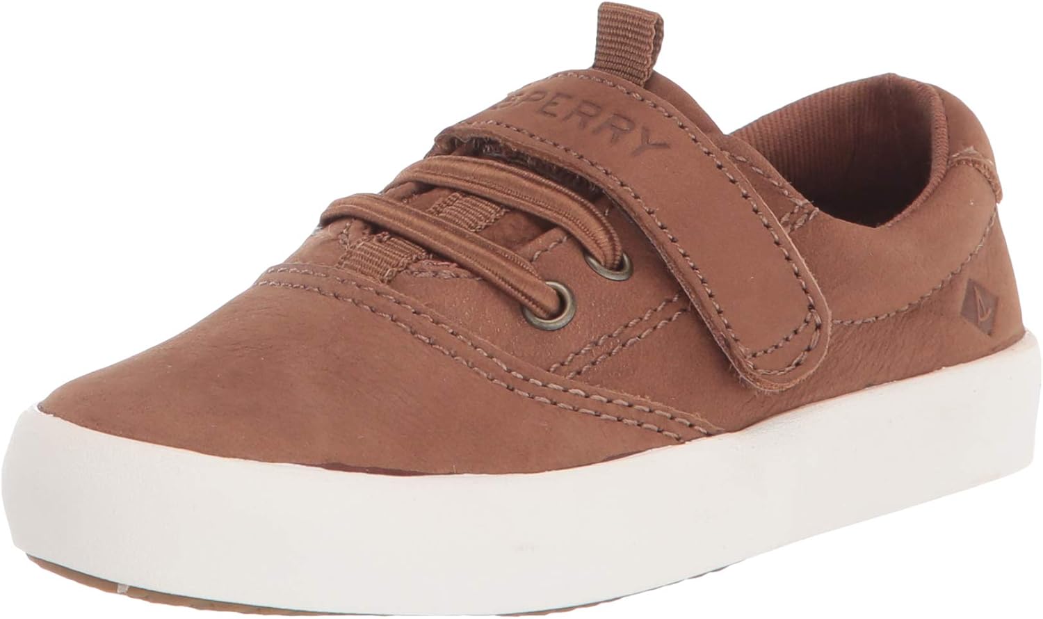 Sperry Spinnaker Washable Jr Sneaker, Tan, 10 Unisex Little Kid