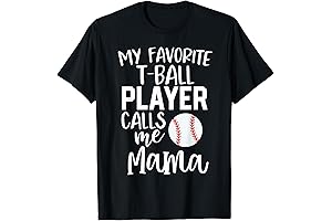 T-ball Mom T-Shirt: Supporting Budding Baseball Stars
