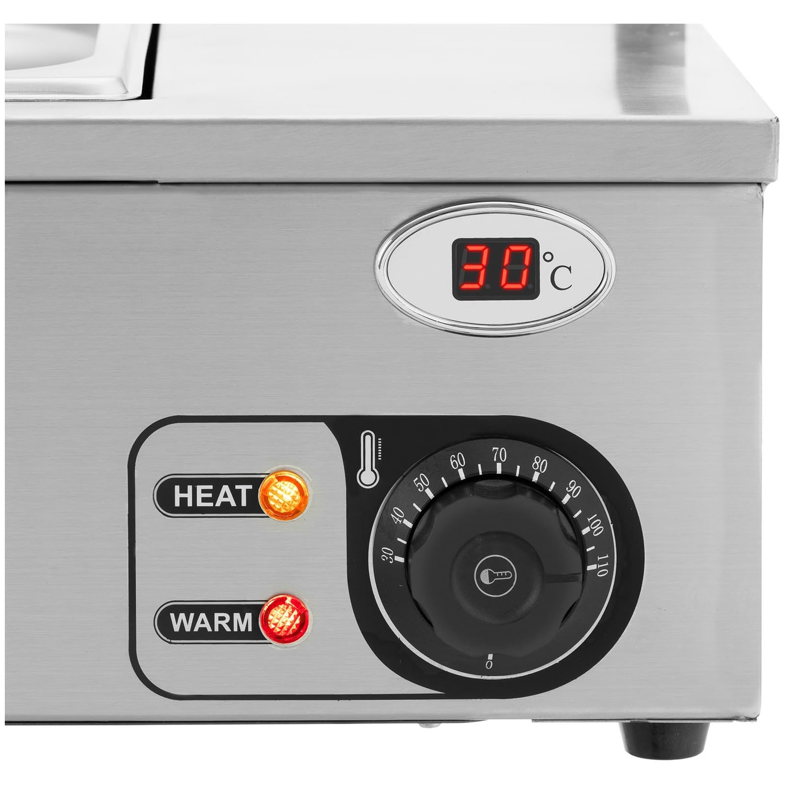 Royal Catering Bain Marie Professionnel 6 x 3.5 L 2100 W Électrique INOX Thermostaté