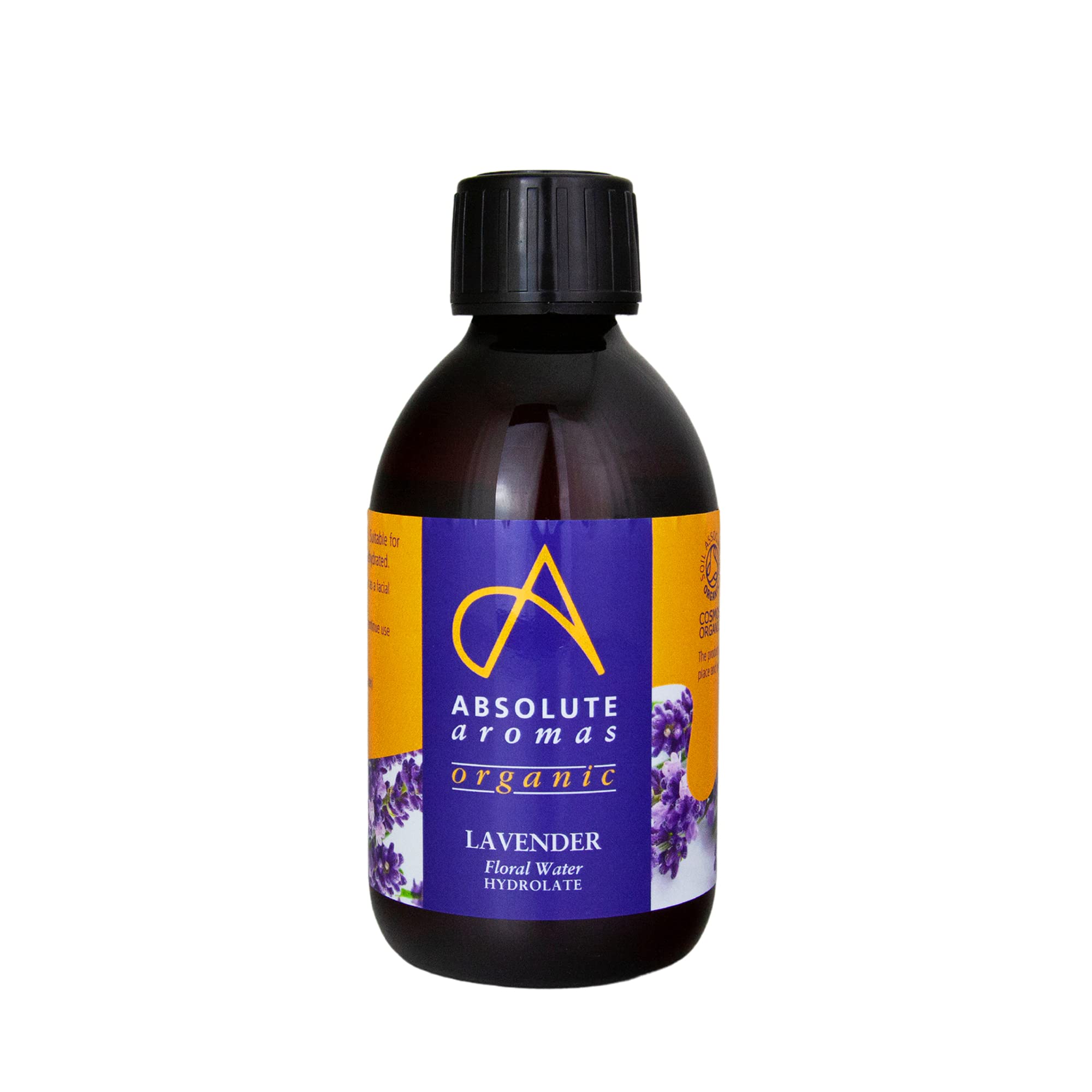 Absolute Aromas Certified Organic Lavender Water 250ml - Pure, Natural, Nourishing and Hydrating Facial Toner